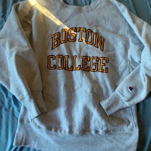 Vintage Boston college crew neck sweatshirt